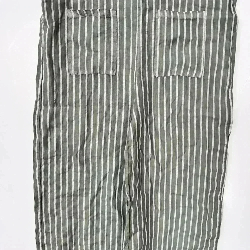 Tempo Paris 100% Italian Linen Romper Jumpsuit - Picture 3 of 8